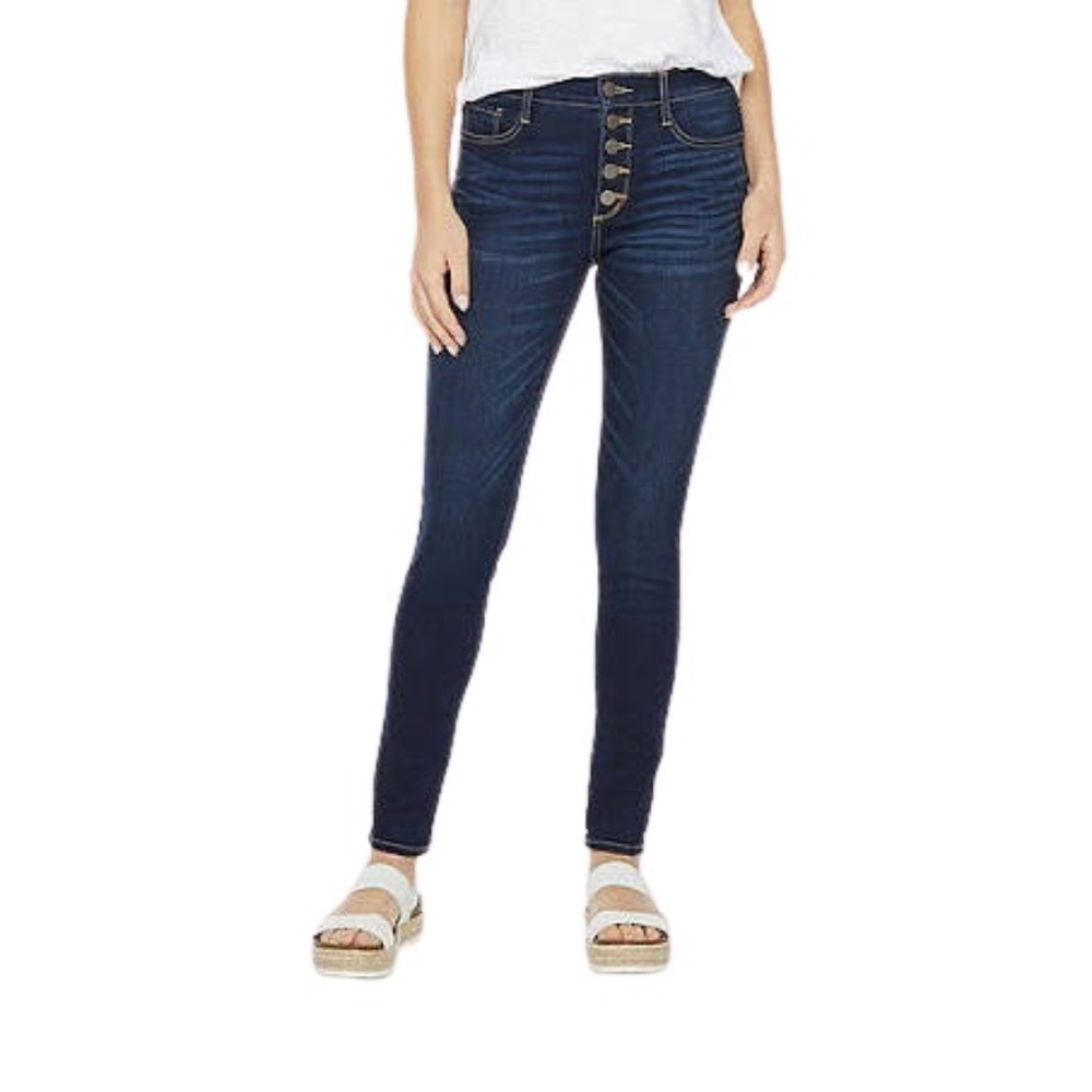 NWOT-A.N.A -A New Approach Jeans , Size 18, High-Rise Skinny Snap Buttons